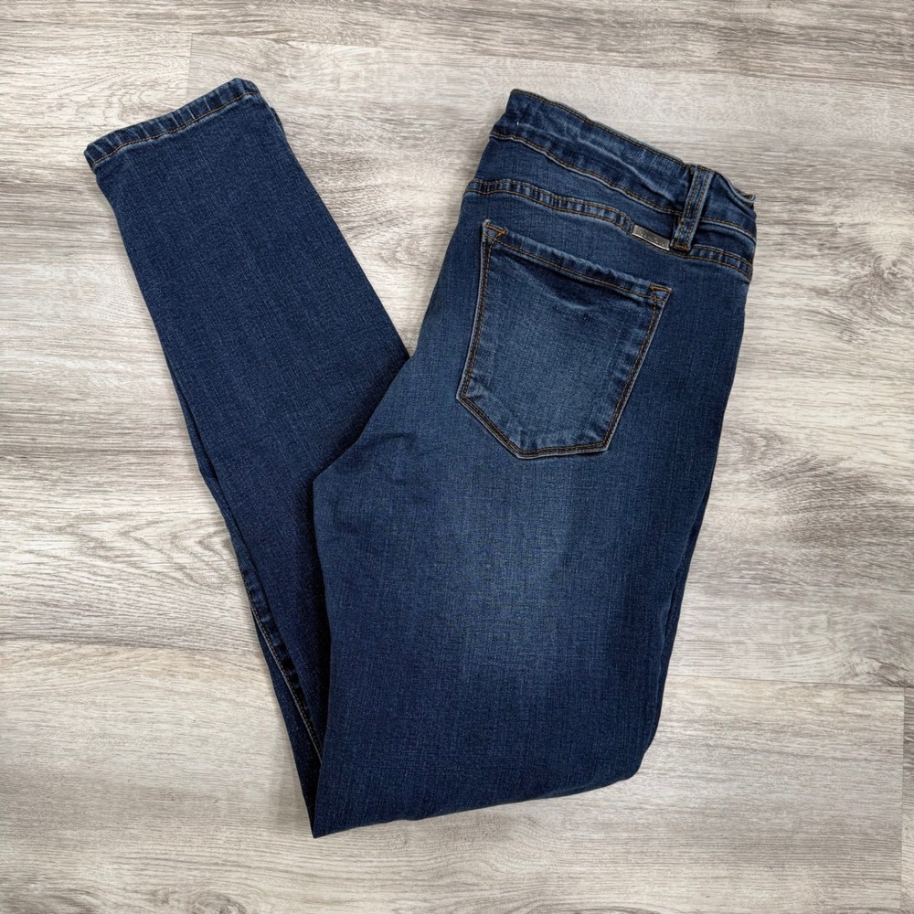 Kancan Womens Jeans Size 13 30 Dark Wash High‎ Rise Skinny Leg Stretch Denim